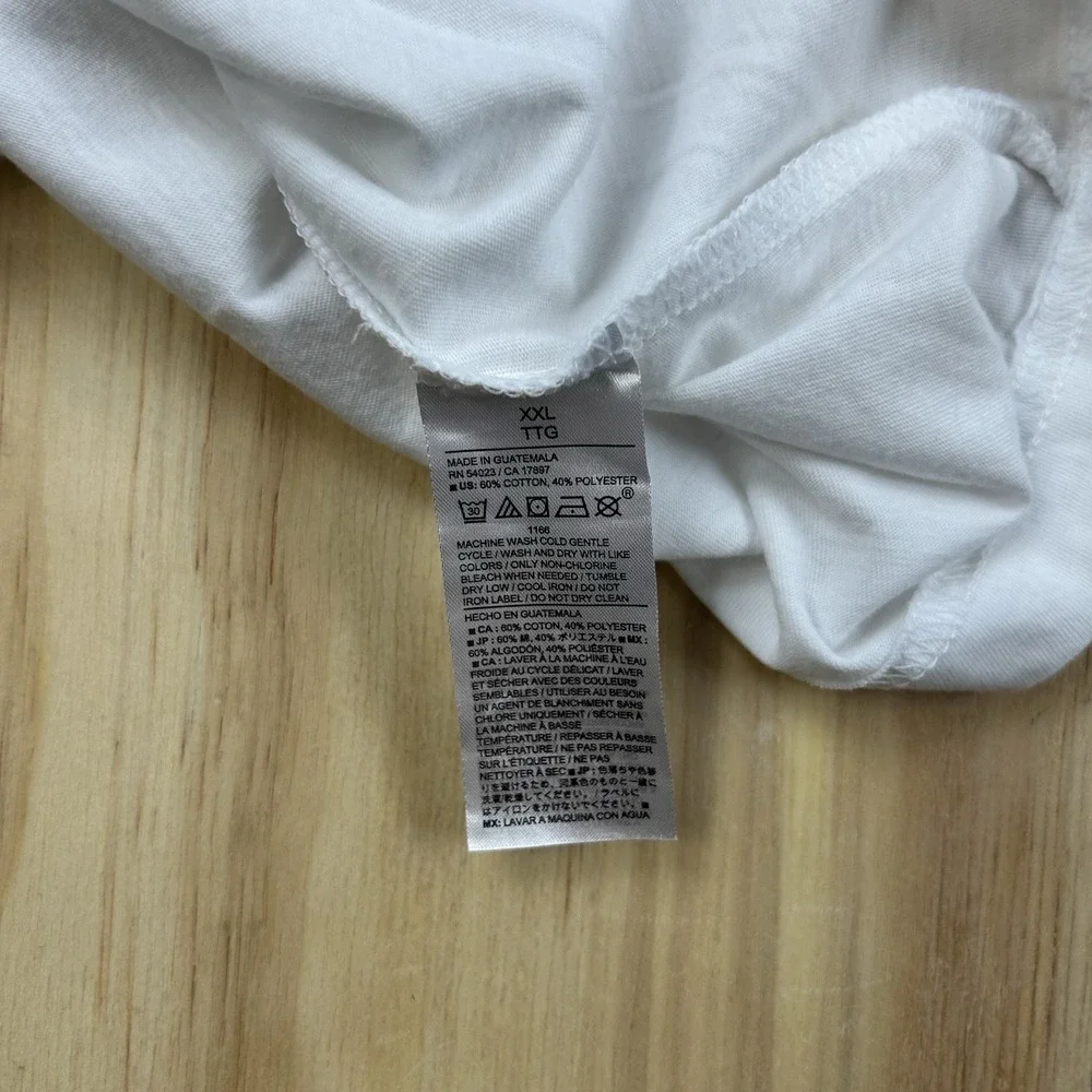 Banana Republic Men's 2XL White Premium Wash T Shirt Short Sleeve Casual